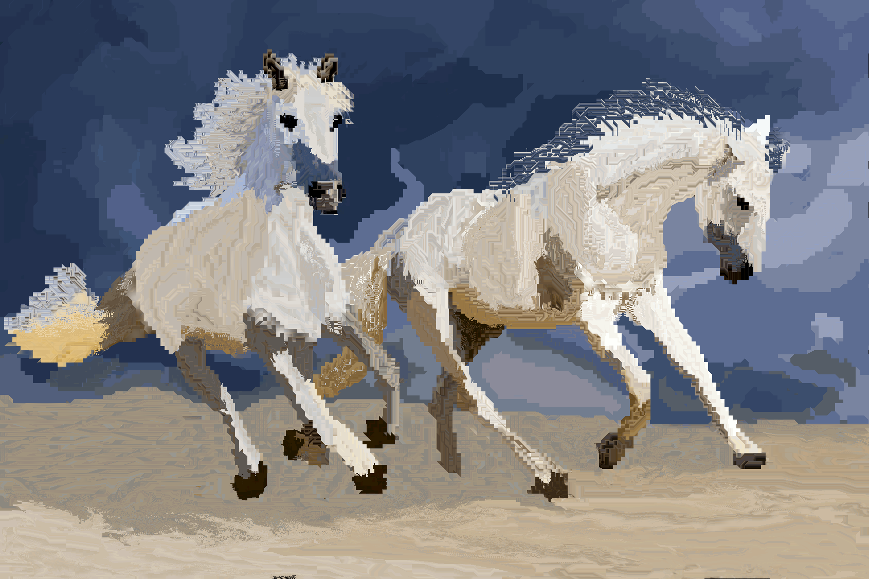 “The horse who gallops on the Polo field while the jockey focuses on his objective, ready to reach it !” by digital artist Ugo Digi. “The horse who gallops on the Polo field while the jockey focuses on his objective, ready to reach it !” by digital artist Ugo Digi.